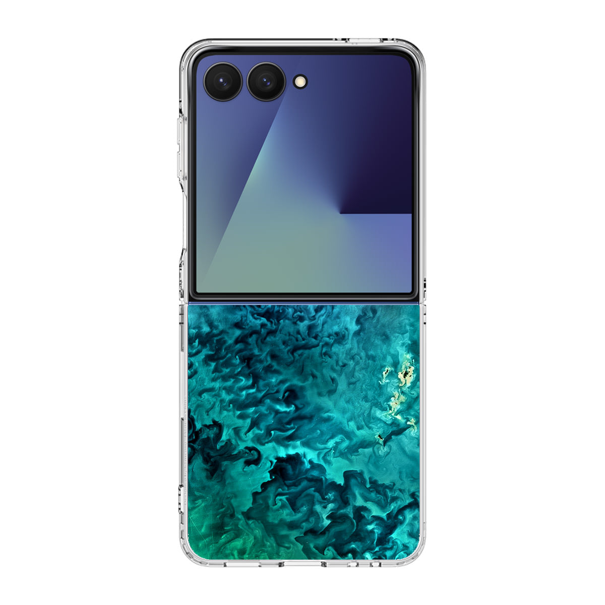 Swirls In The Yellow Sea Samsung Galaxy Z Flip 7 Case