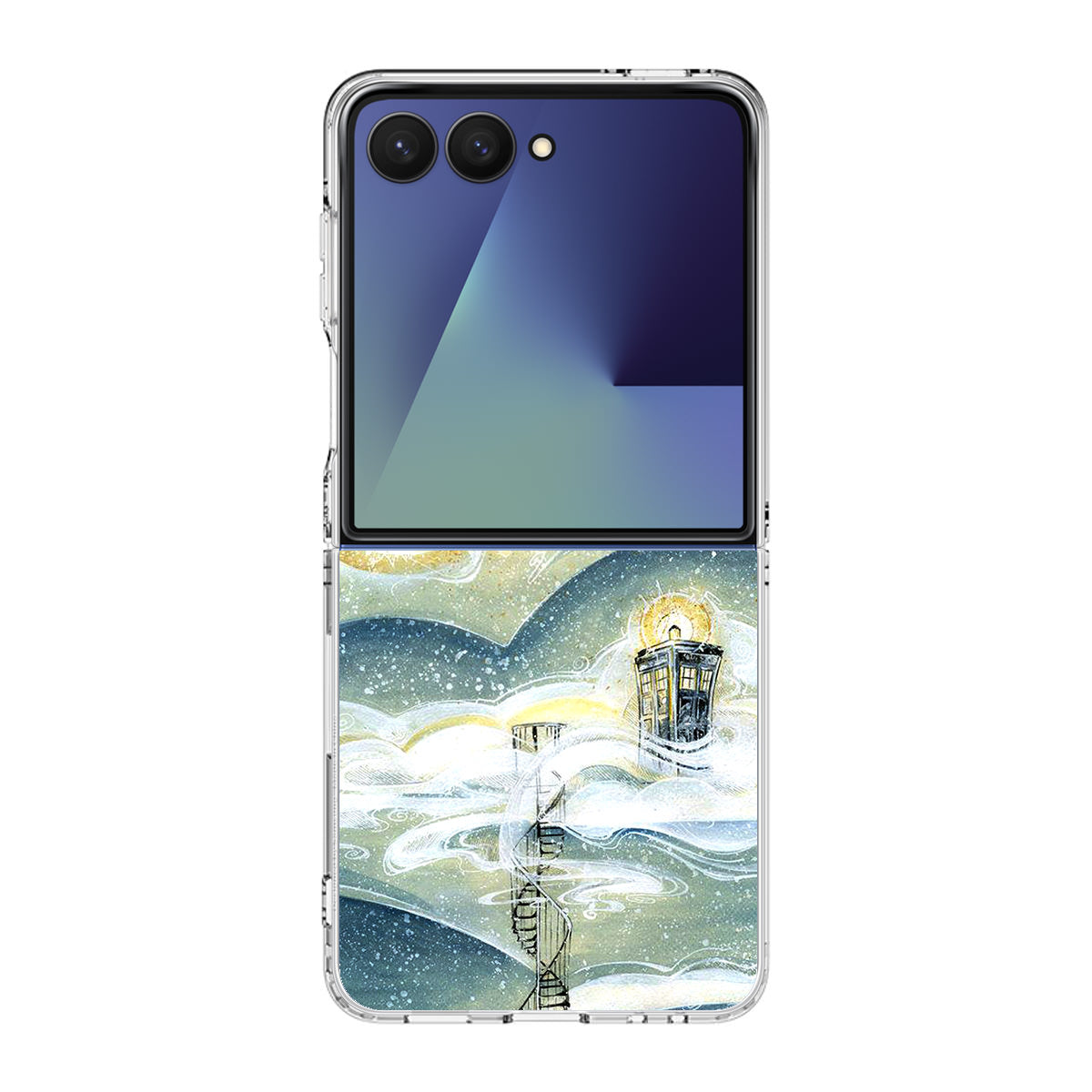 Tardis Cloud Samsung Galaxy Z Flip 7 Case