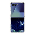 Tardis Walking To The Moon Samsung Galaxy Z Flip 7 Case