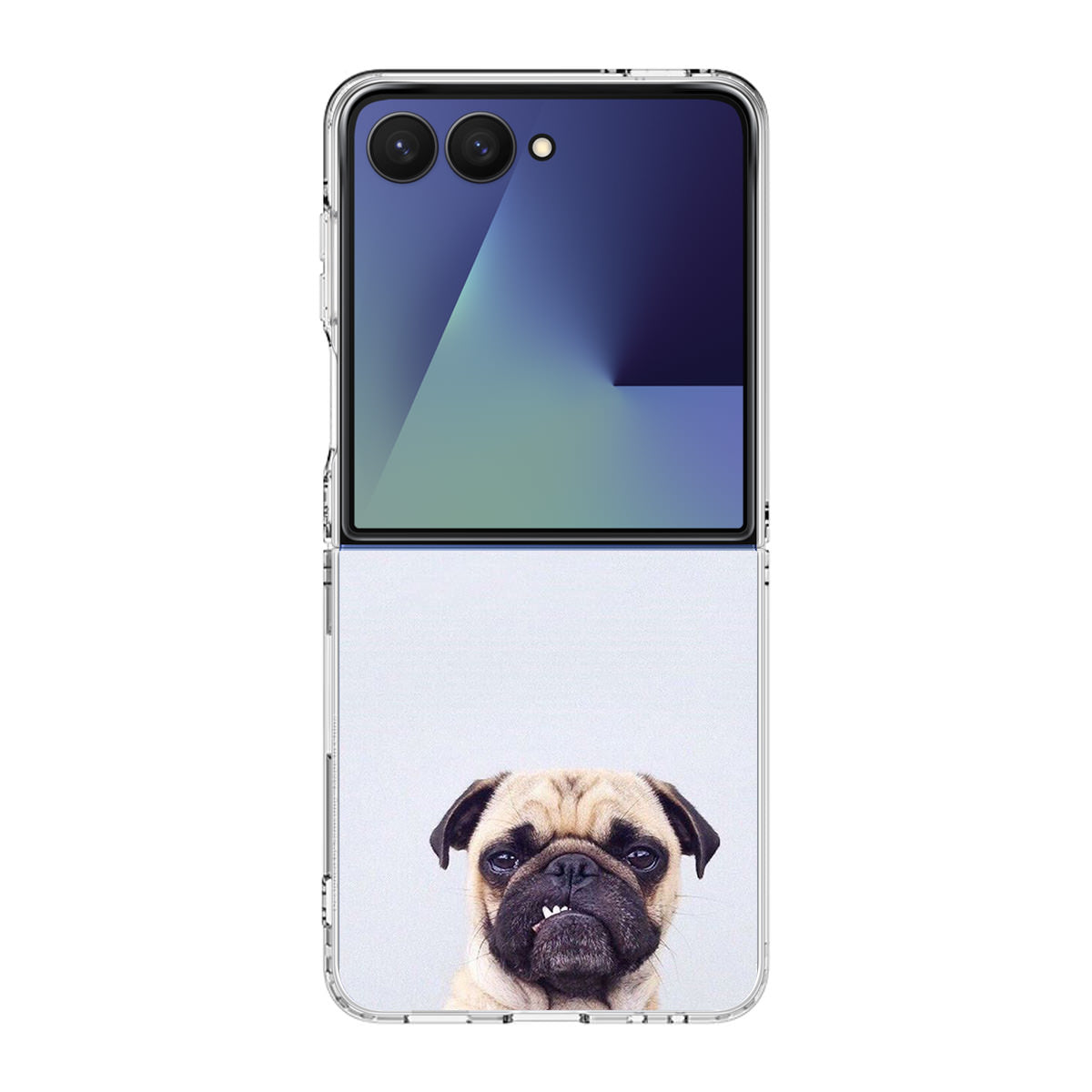 The Selfie Pug Samsung Galaxy Z Flip 7 Case