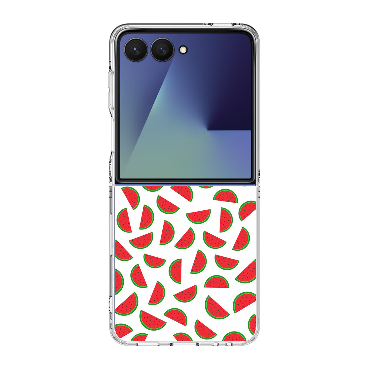 Watermelon Fruit Pattern White Samsung Galaxy Z Flip 7 Case