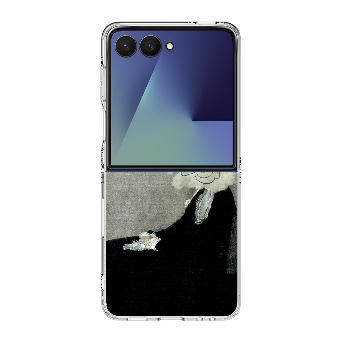 Whistler's Mother by Mr. Bean Samsung Galaxy Z Flip 7 Case