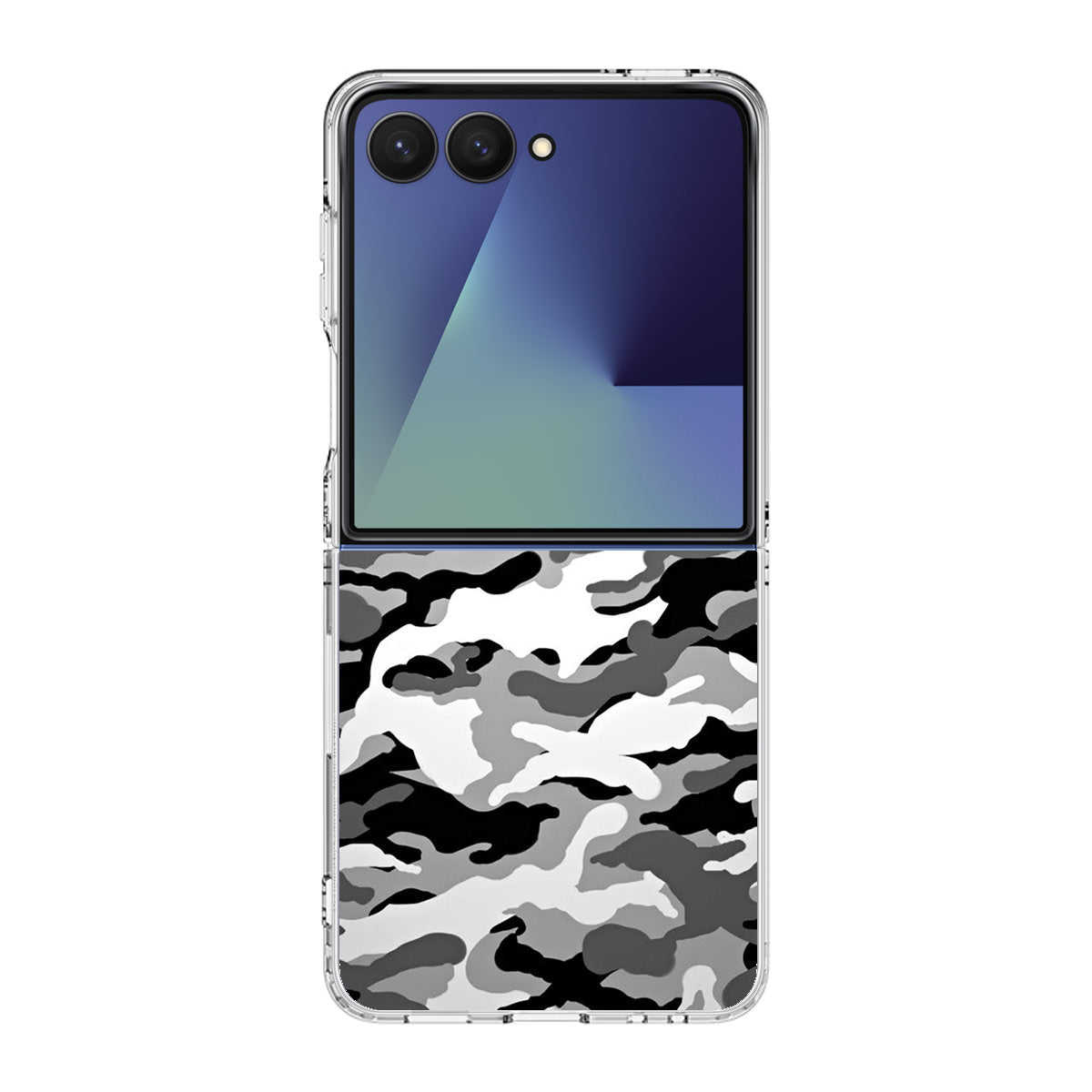 Winter Army Camo Samsung Galaxy Z Flip 7 Case