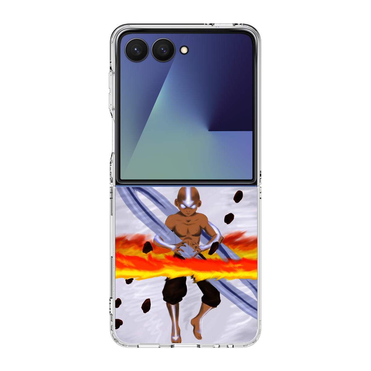 Avatar Aang Controls Four Elements Samsung Galaxy Z Flip 7 Case