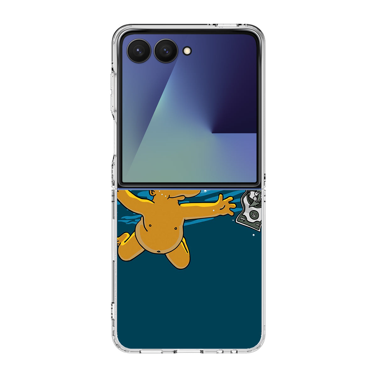 Bart Swimming For Money Samsung Galaxy Z Flip 7 Case