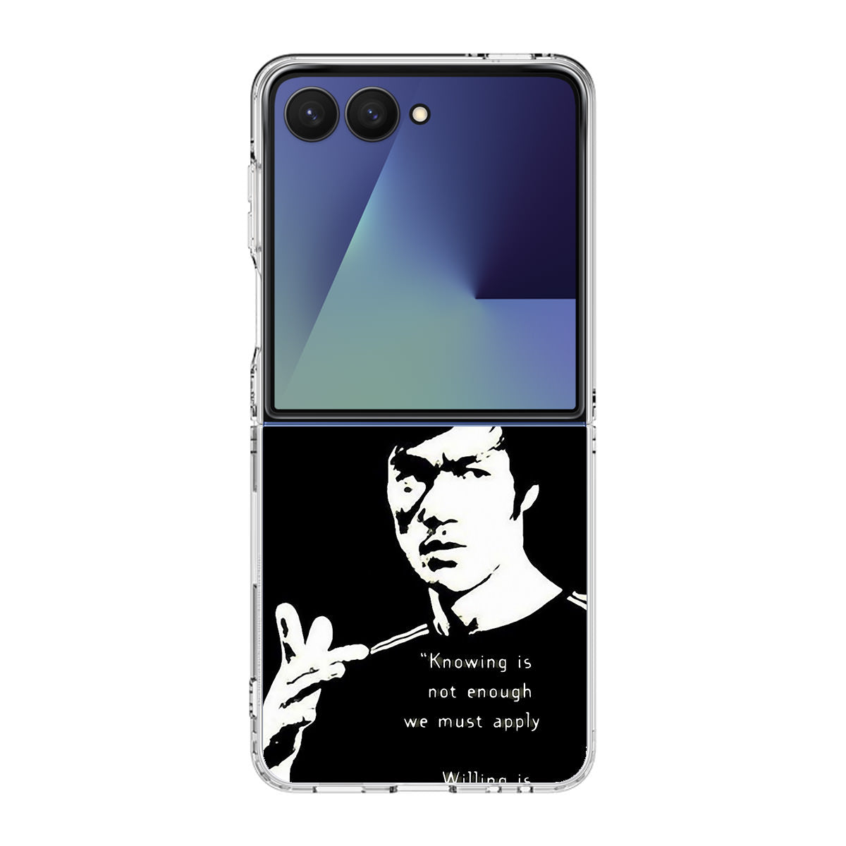 Bruce Lee Quotes Samsung Galaxy Z Flip 7 Case