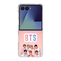 BTS Member in Pink Samsung Galaxy Z Flip 7 Case