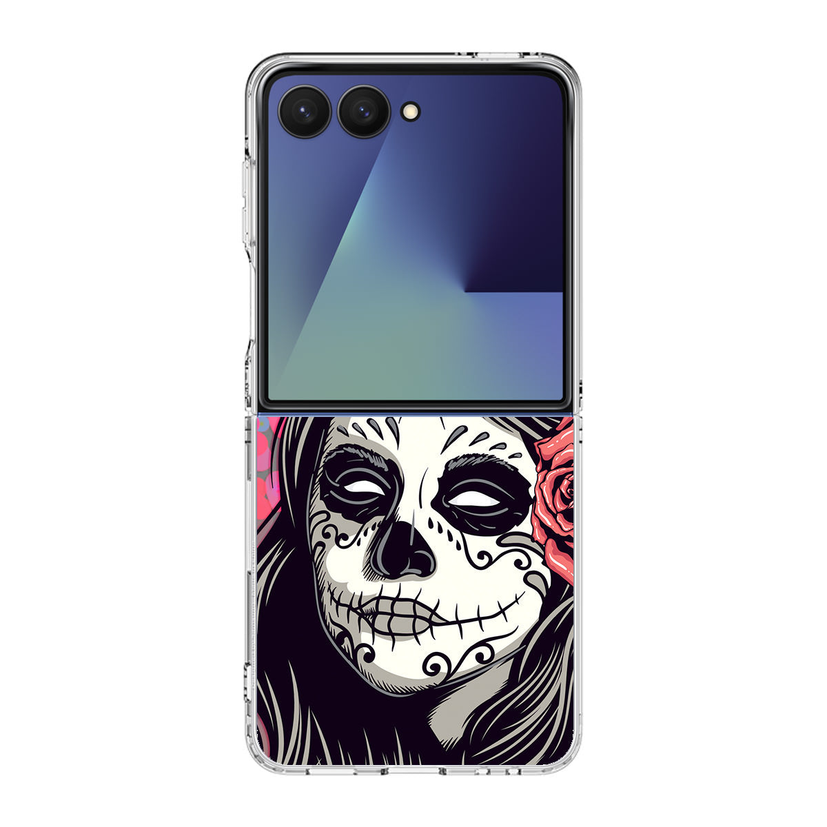 Girl Skull Flower Samsung Galaxy Z Flip 7 Case
