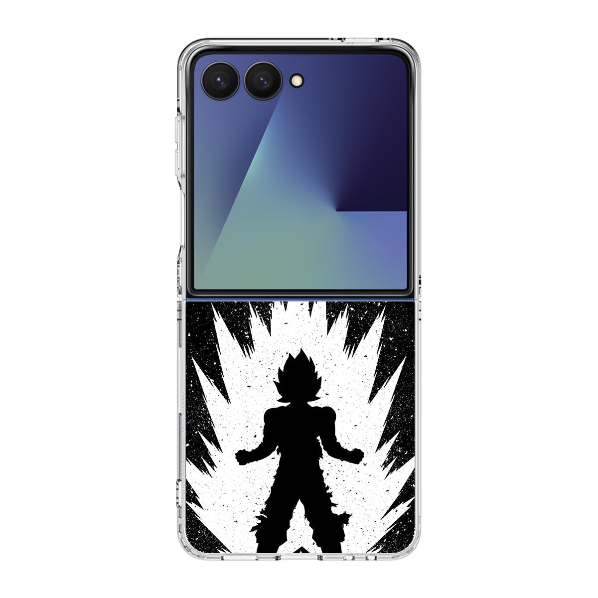 Goku Super Saiyan Black White Samsung Galaxy Z Flip 7 Case