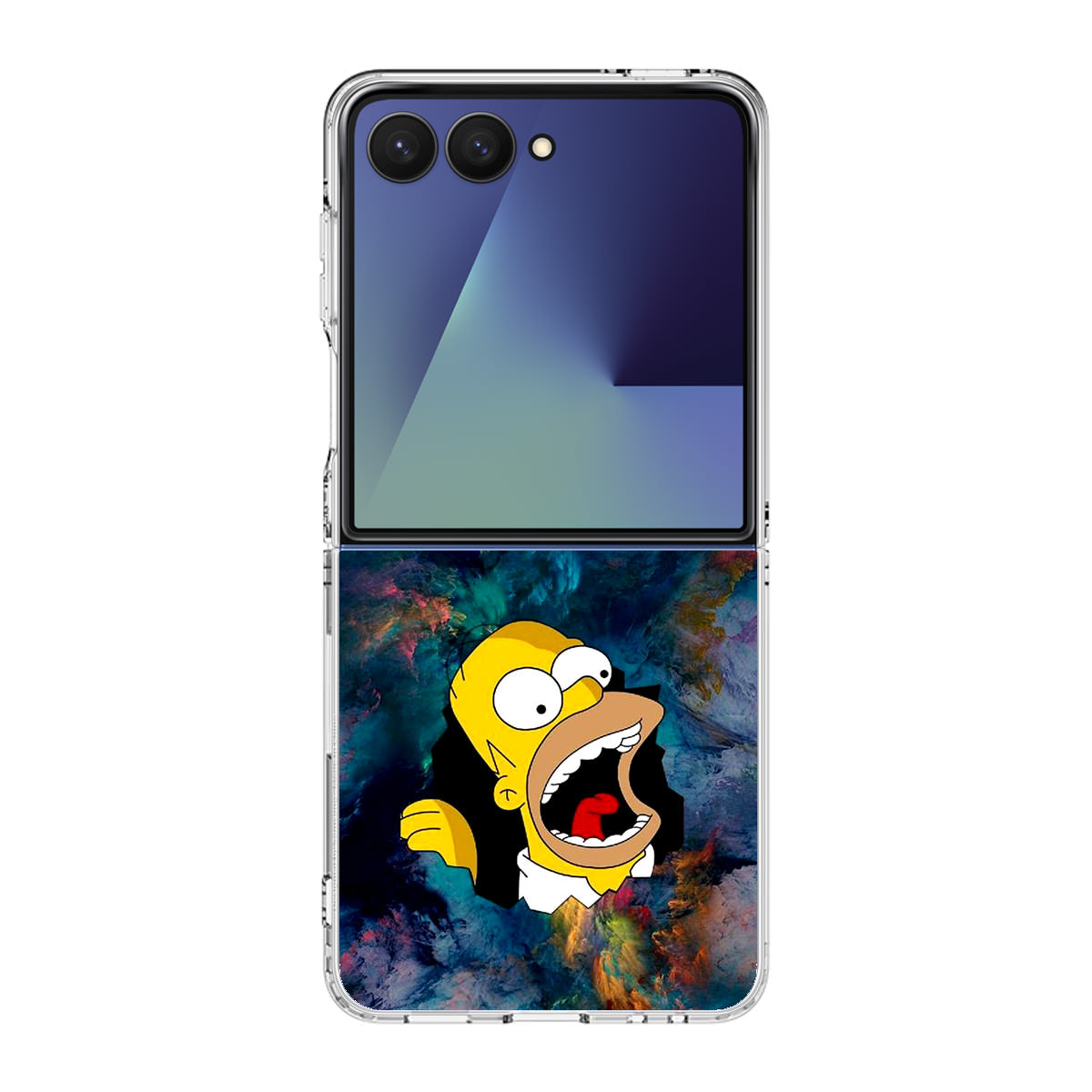 Homer Behind The Black Hole Samsung Galaxy Z Flip 7 Case