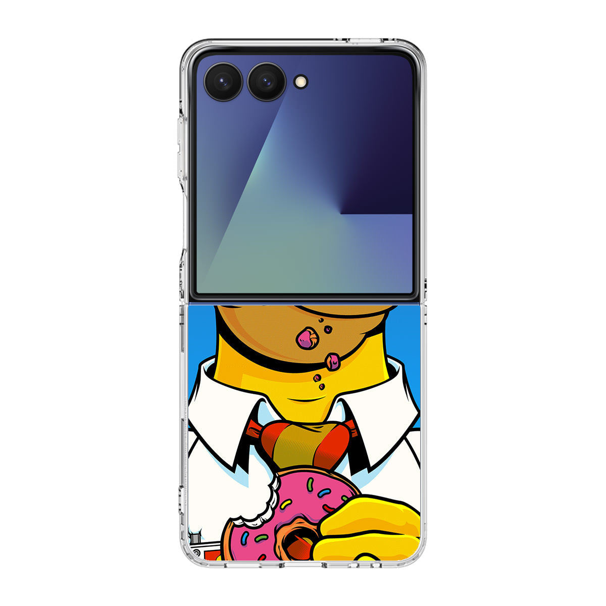 Homer Eats Donut Samsung Galaxy Z Flip 7 Case