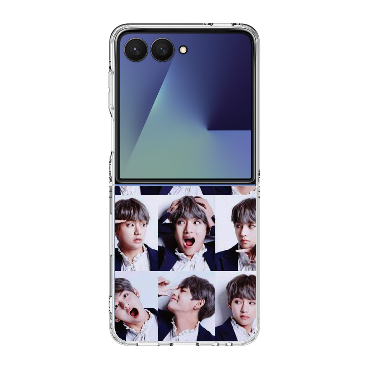 Kim Tae-hyung Collage Samsung Galaxy Z Flip 7 Case