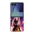 LLama Sloth And Cat Playing Together Samsung Galaxy Z Flip 7 Case