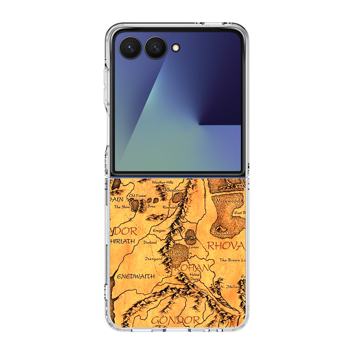 Middle Earth Map Hobbit Samsung Galaxy Z Flip 7 Case