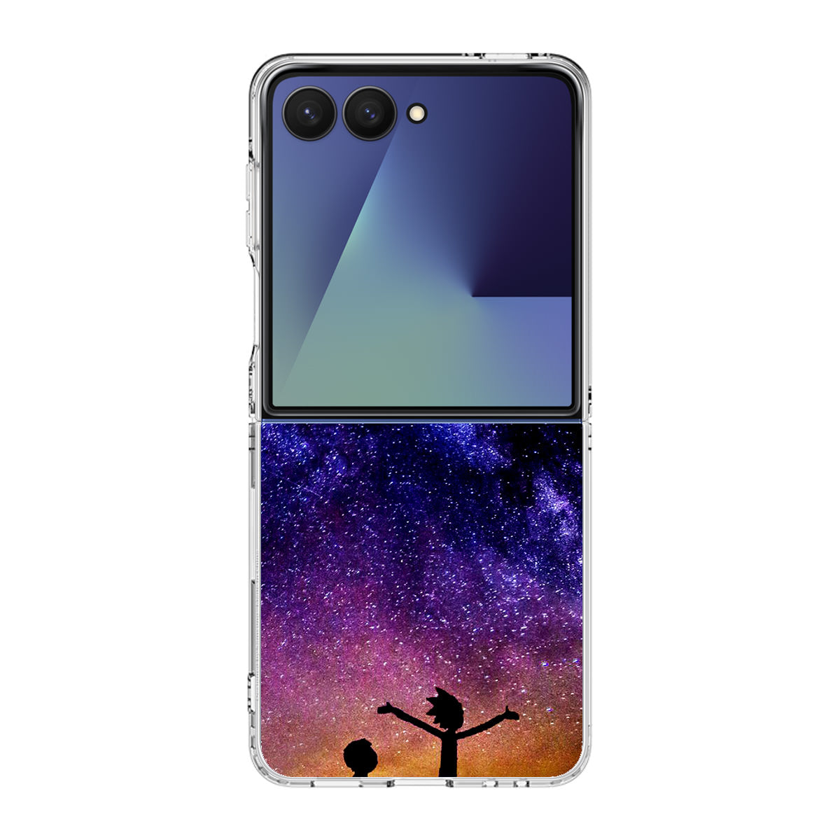 Morty Space Nebula Samsung Galaxy Z Flip 7 Case