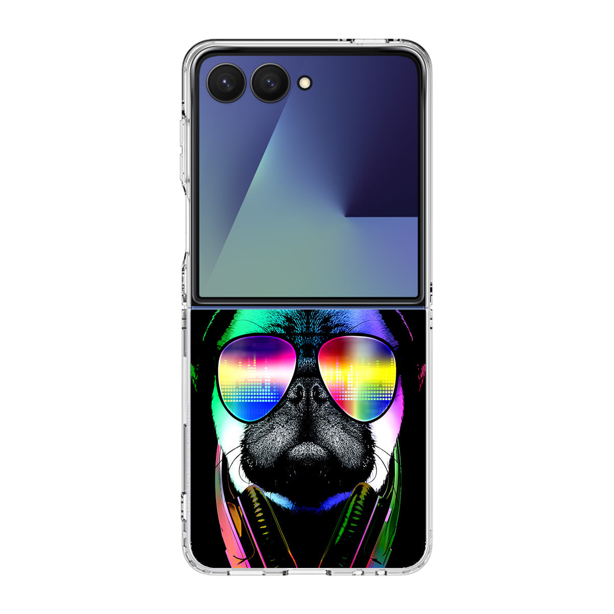 Music Lover Pug V Samsung Galaxy Z Flip 7 Case