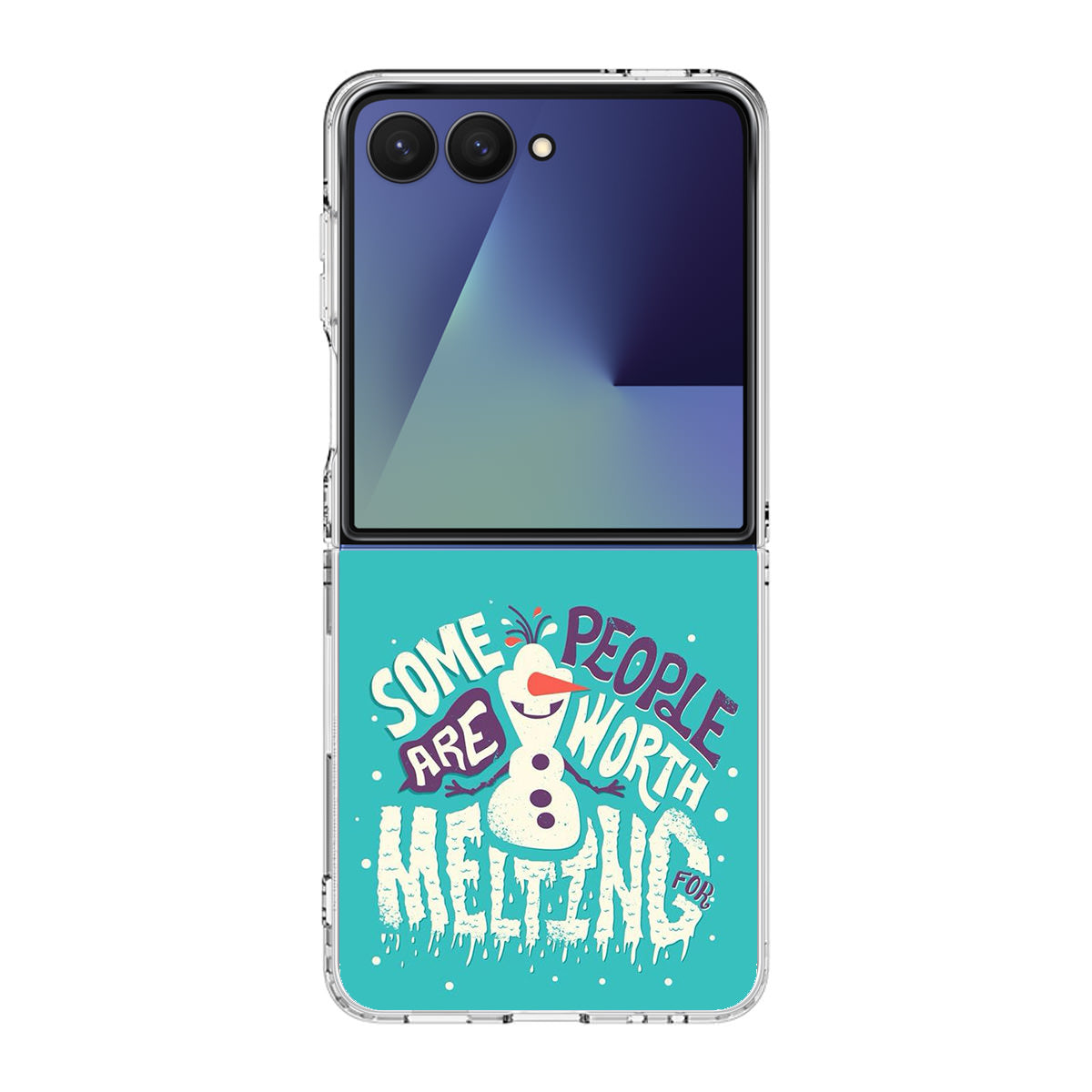 Olaf Frozen Is Melting Samsung Galaxy Z Flip 7 Case
