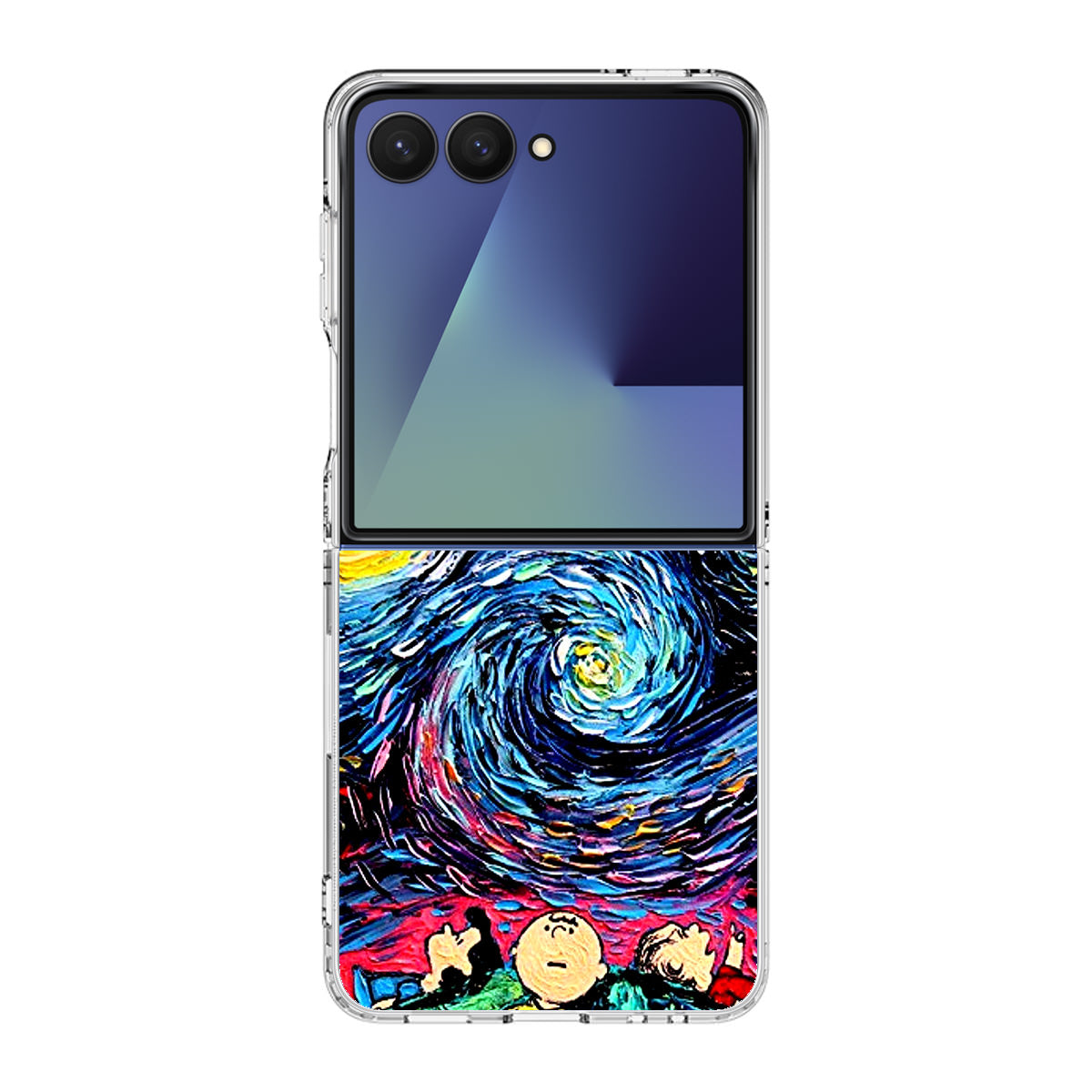 Peanuts At Starry Night Samsung Galaxy Z Flip 7 Case