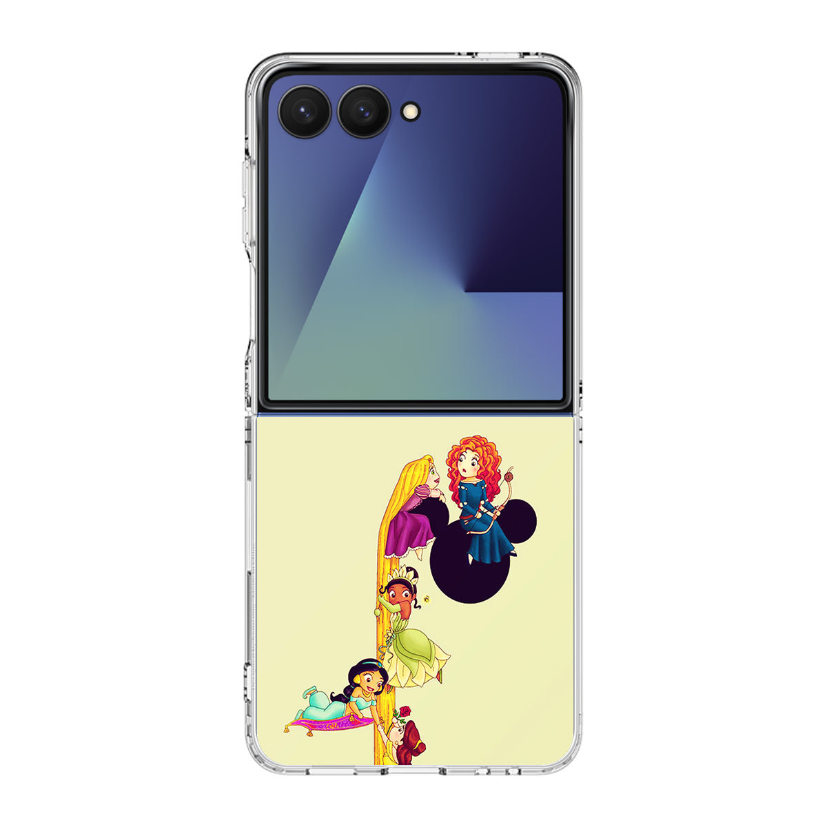 Princesses Climbing Rapunzel's Hair Samsung Galaxy Z Flip 7 Case