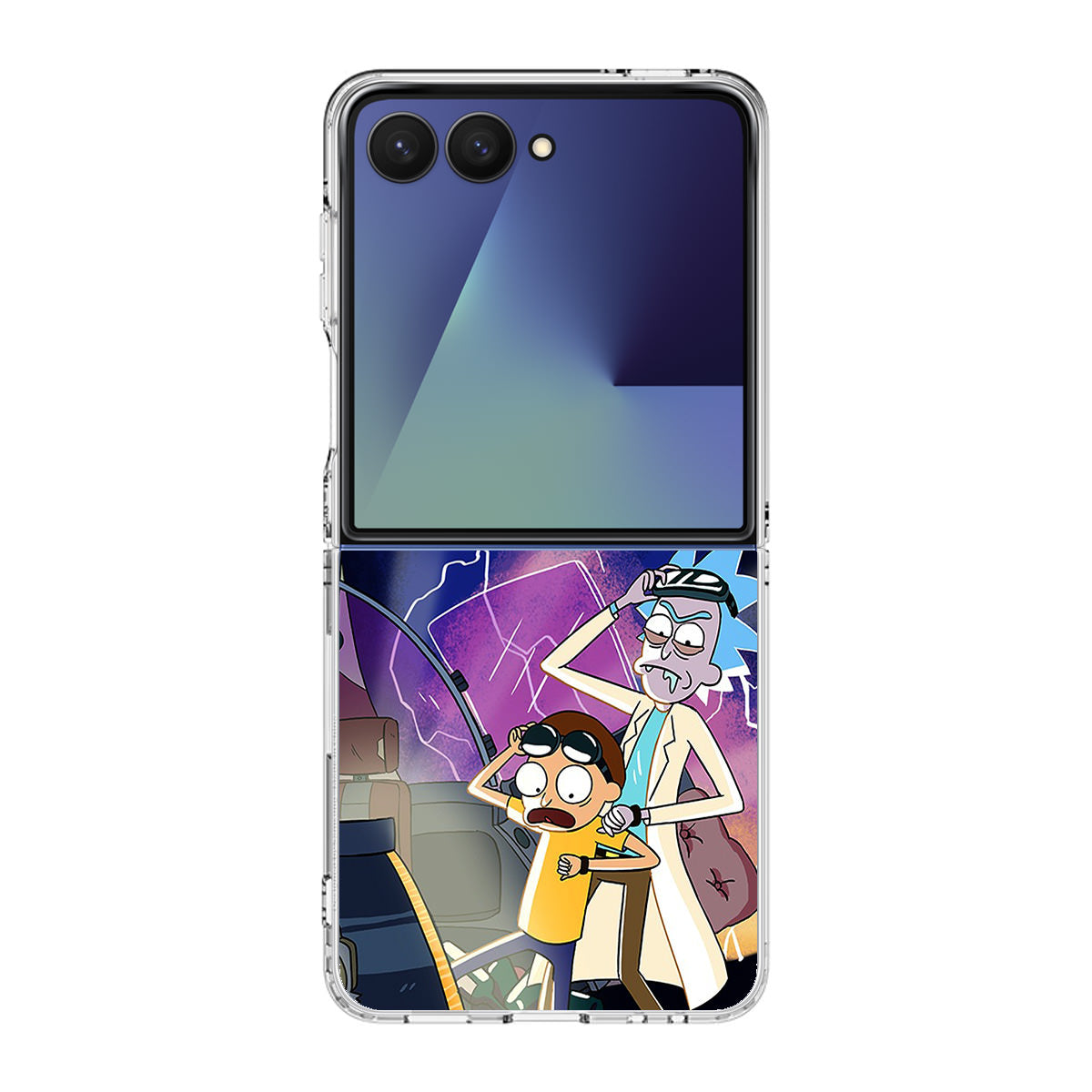 Rick And Morty Back To The Future Samsung Galaxy Z Flip 7 Case