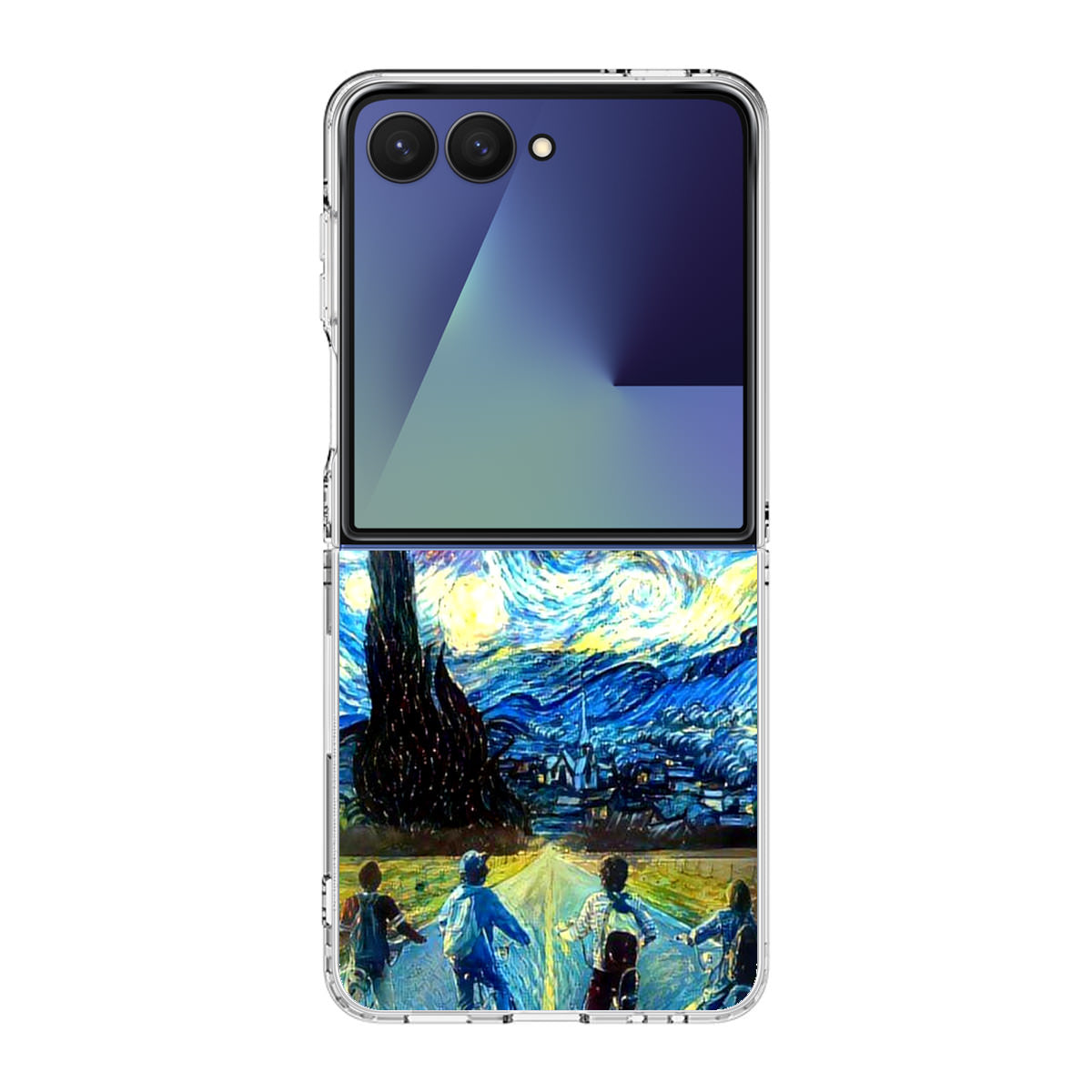 Stranger At Starry Night Samsung Galaxy Z Flip 7 Case