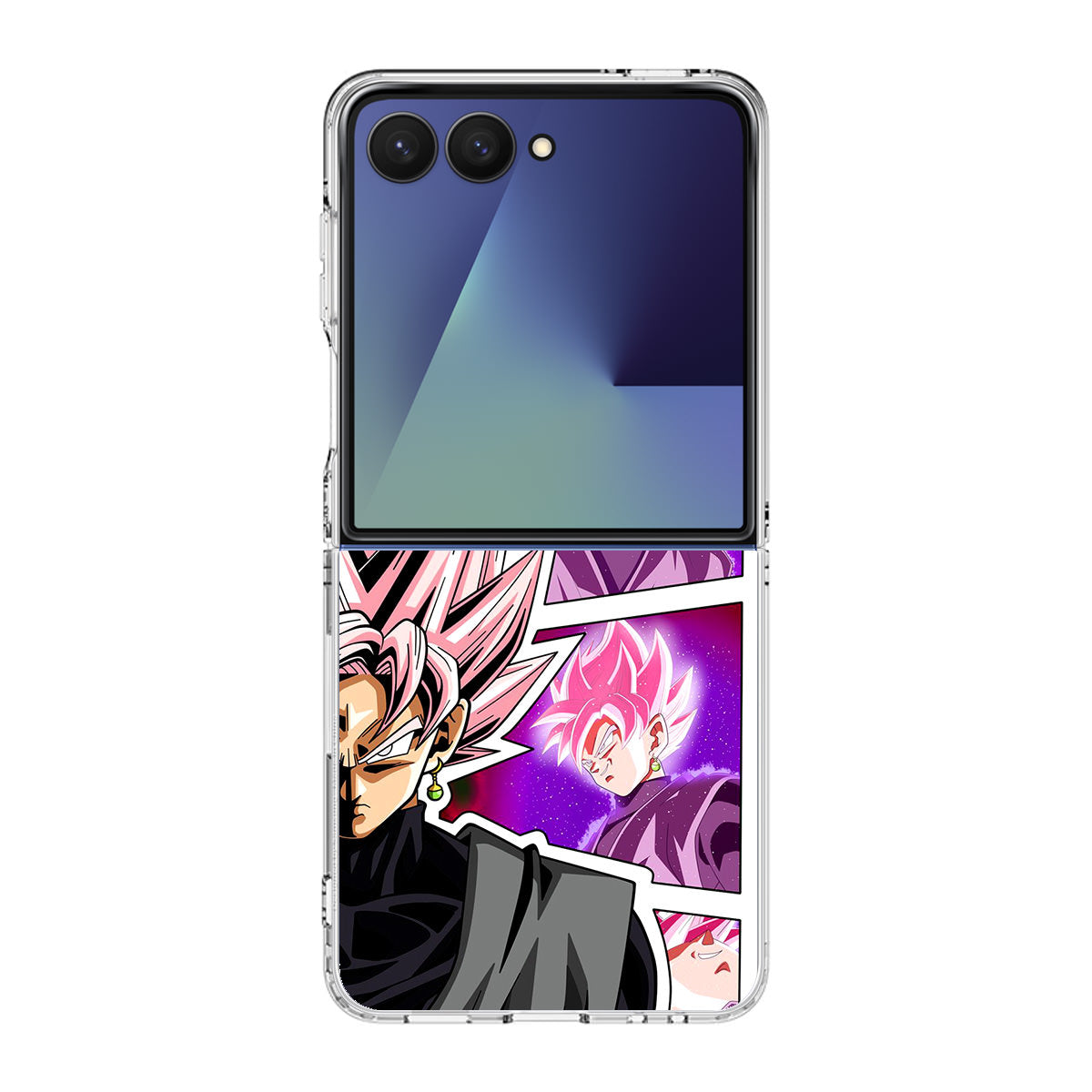 Super Goku Black Rose Collage Samsung Galaxy Z Flip 7 Case