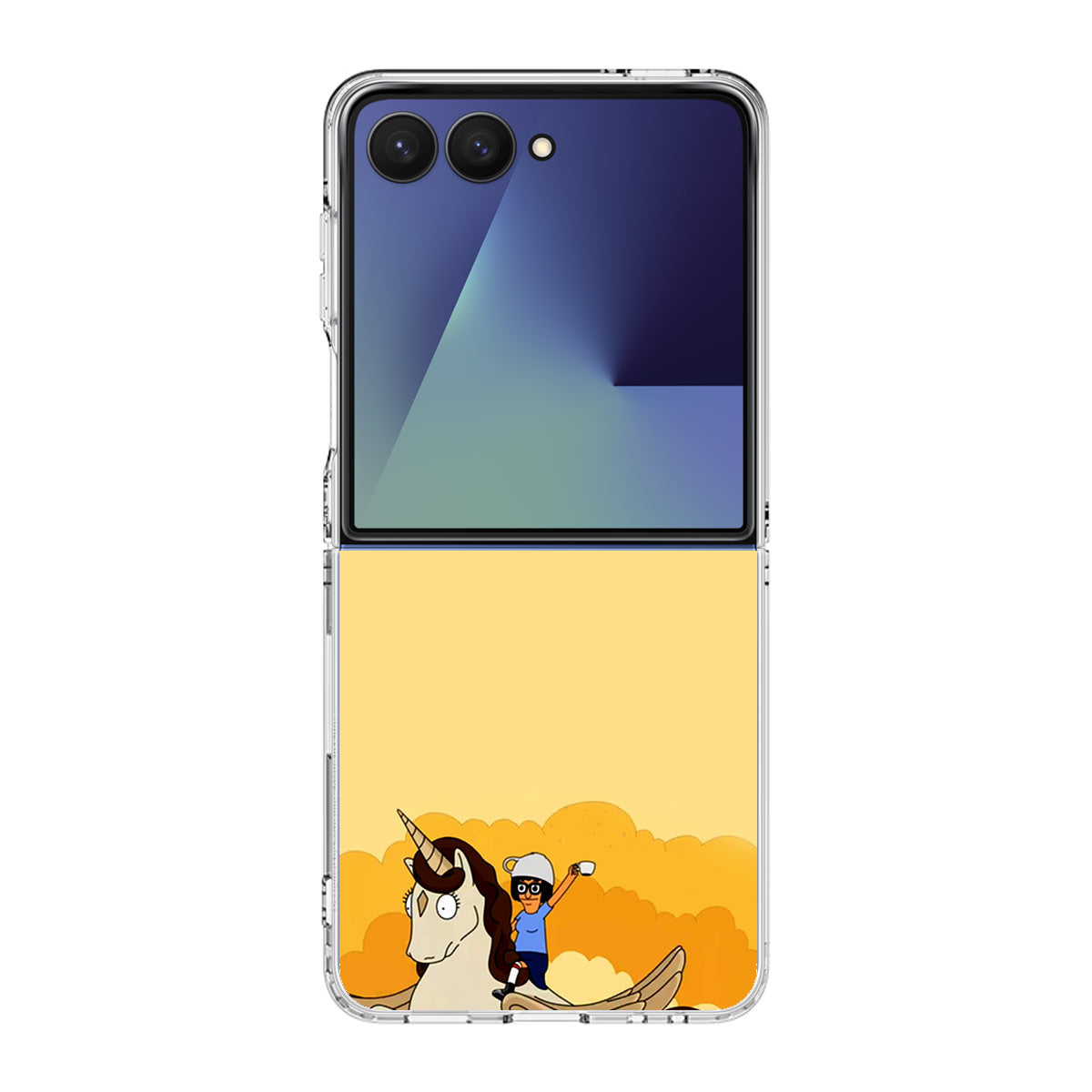 Tina Belcher And Unicorn Samsung Galaxy Z Flip 7 Case