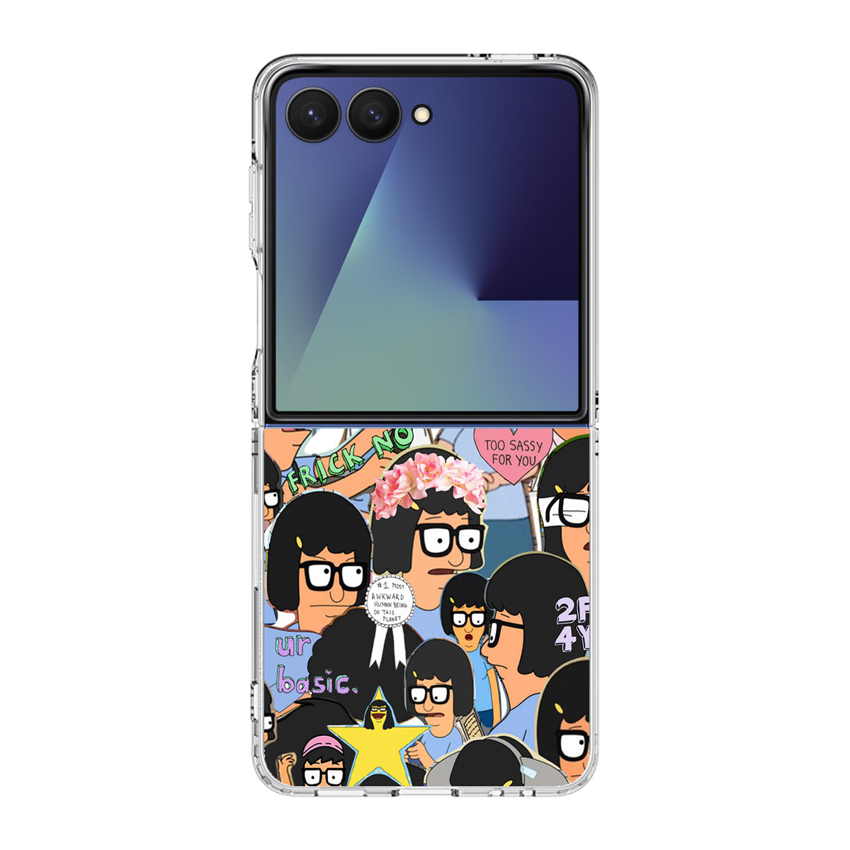 Tina Belcher Collage Samsung Galaxy Z Flip 7 Case