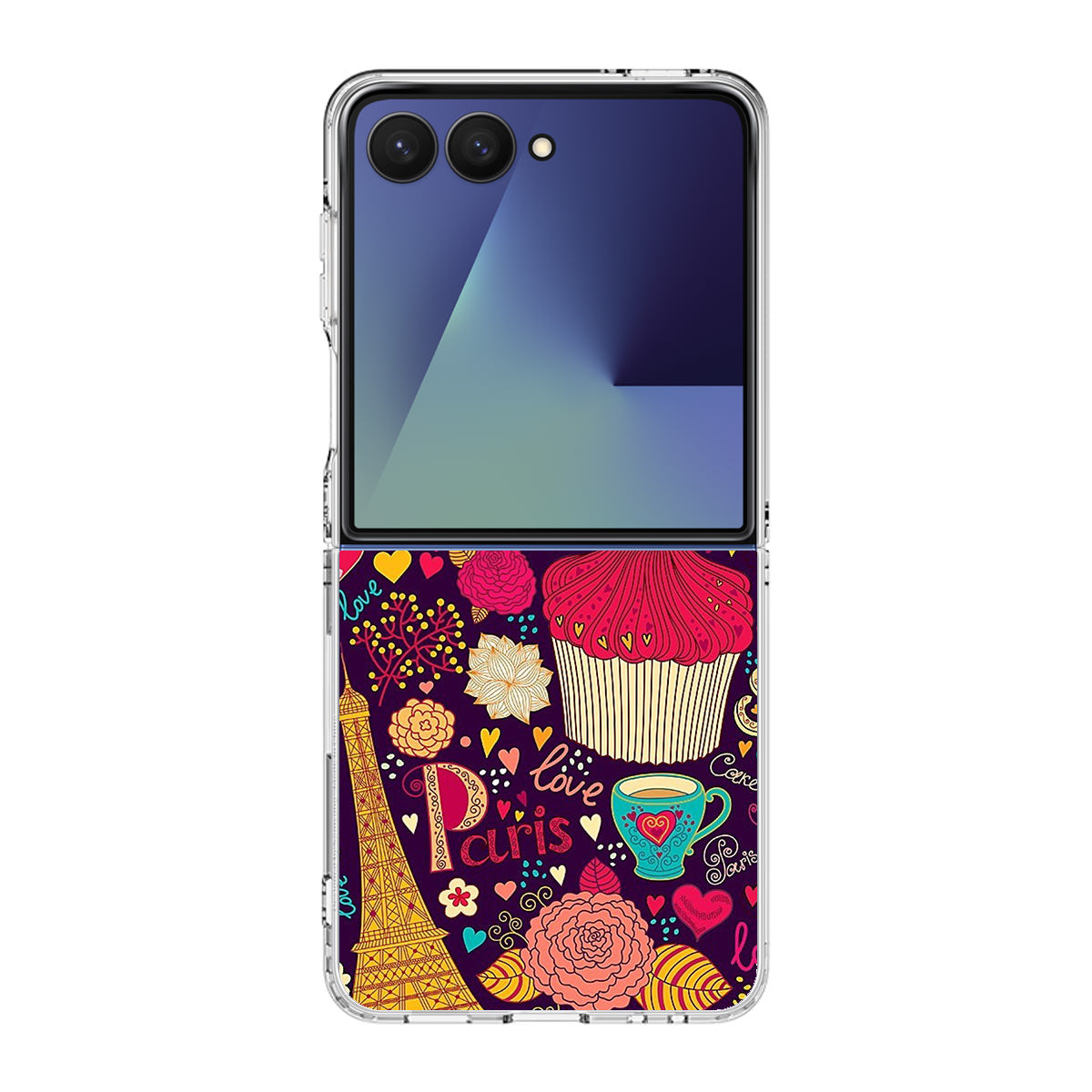 Vintage Love In Paris Samsung Galaxy Z Flip 7 Case