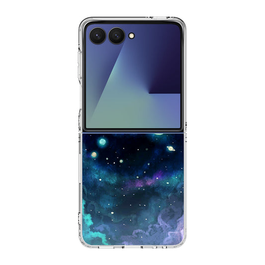 Voltron In Space Nebula Samsung Galaxy Z Flip 7 Case