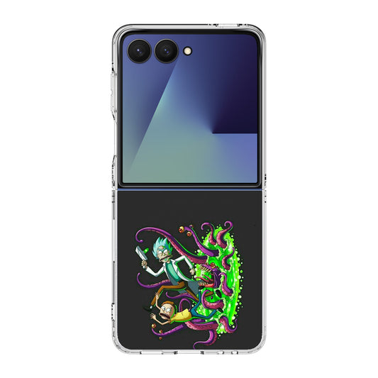 Rick And Morty Pass Through The Portal Samsung Galaxy Z Flip 7 Case