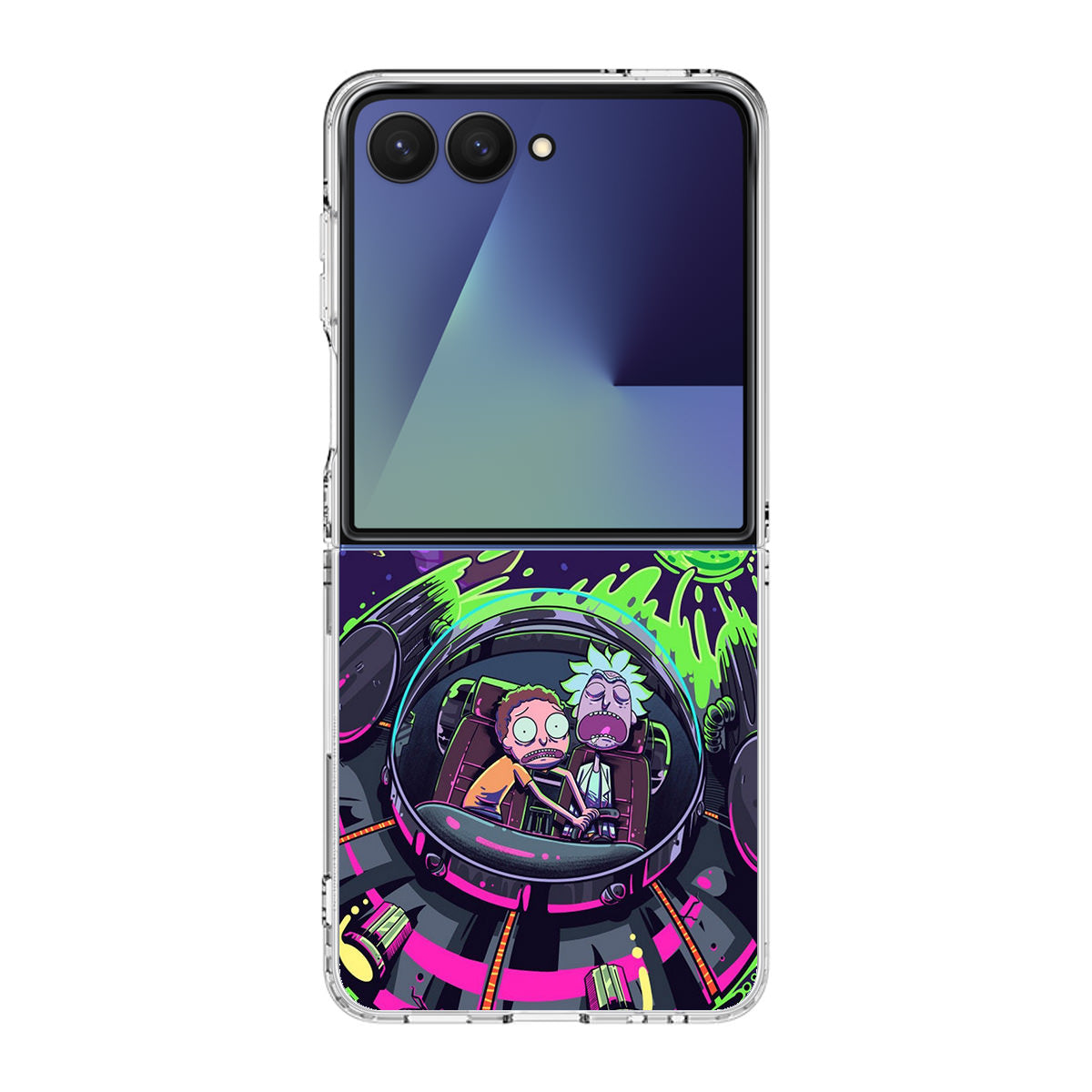 Rick And Morty Spaceship Samsung Galaxy Z Flip 7 Case