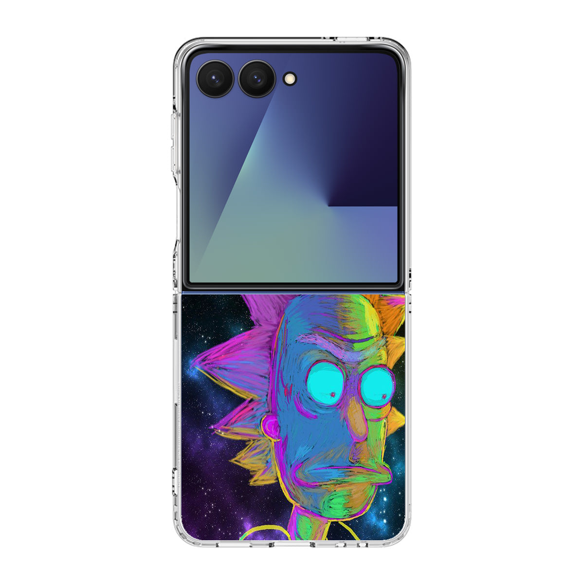 Rick Colorful Crayon Space Samsung Galaxy Z Flip 7 Case