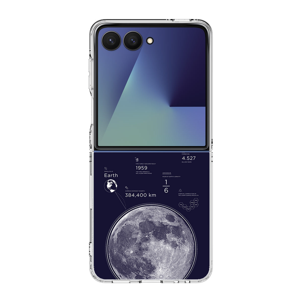 The Moon Samsung Galaxy Z Flip 7 Case