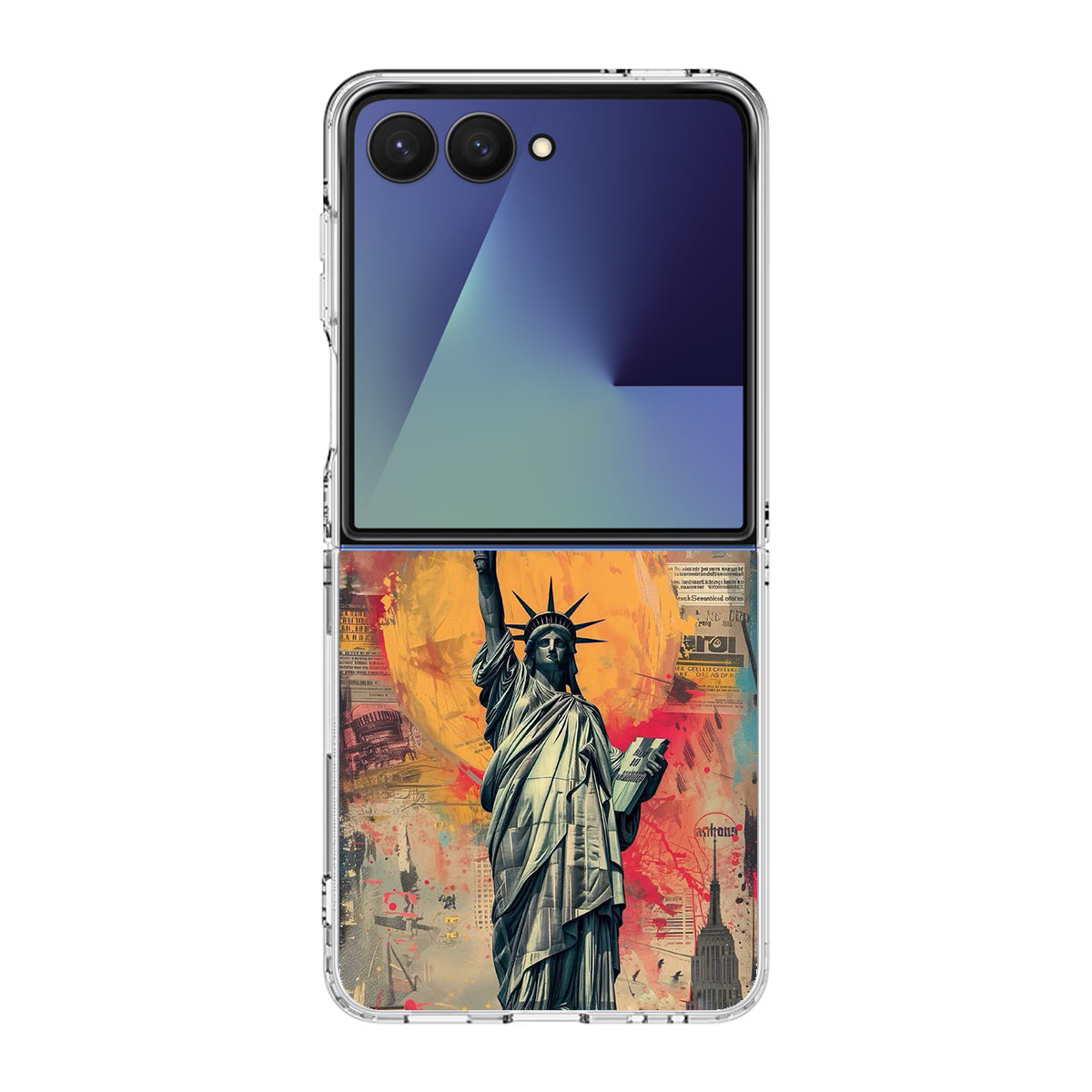 Canvas Art Statue of Liberty Samsung Galaxy Z Flip 7 Case