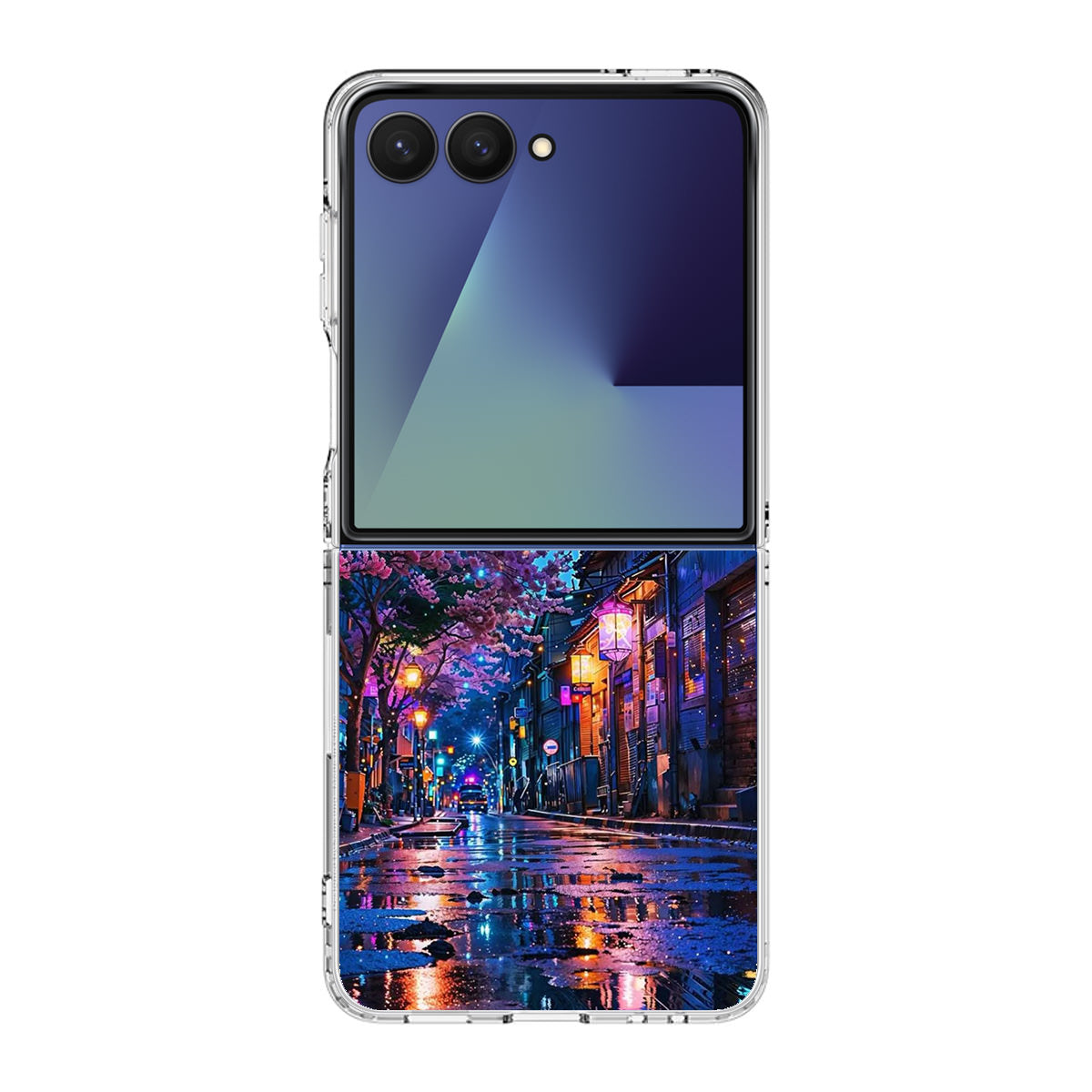 Midnight Sakura Glow Samsung Galaxy Z Flip 7 Case
