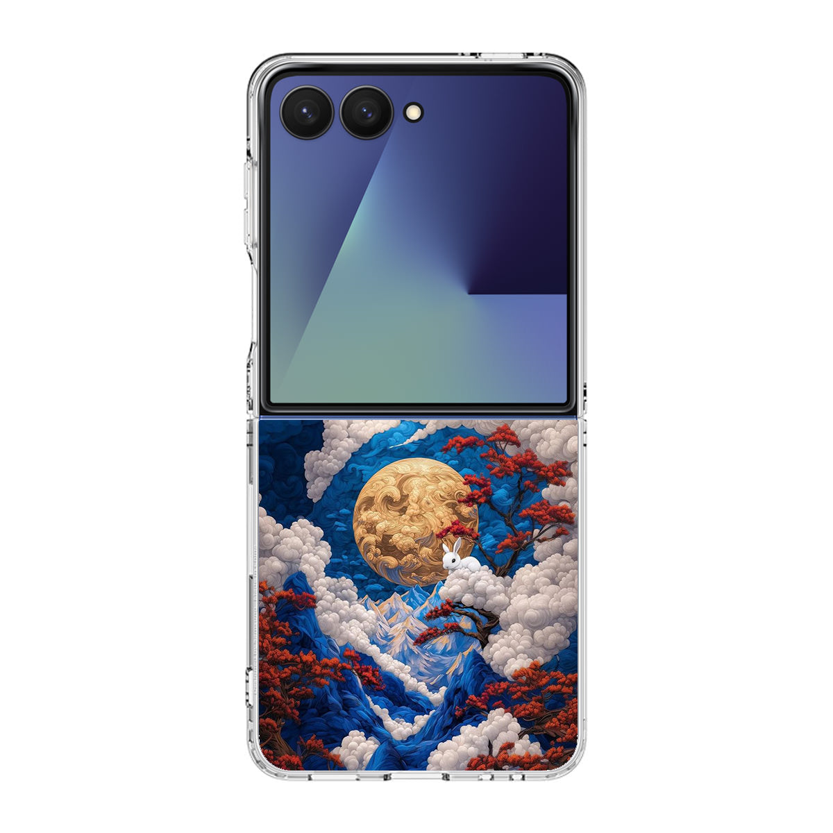 Moonlight Whispers Celestial Peaks Samsung Galaxy Z Flip 7 Case
