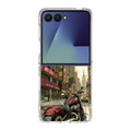 Motorcycle In Tokyo Streets Samsung Galaxy Z Flip 7 Case