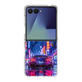 Neon Midnight Drift Tokyo Rain Samsung Galaxy Z Flip 7 Case