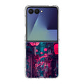Neon Veins of the Night Market Samsung Galaxy Z Flip 7 Case