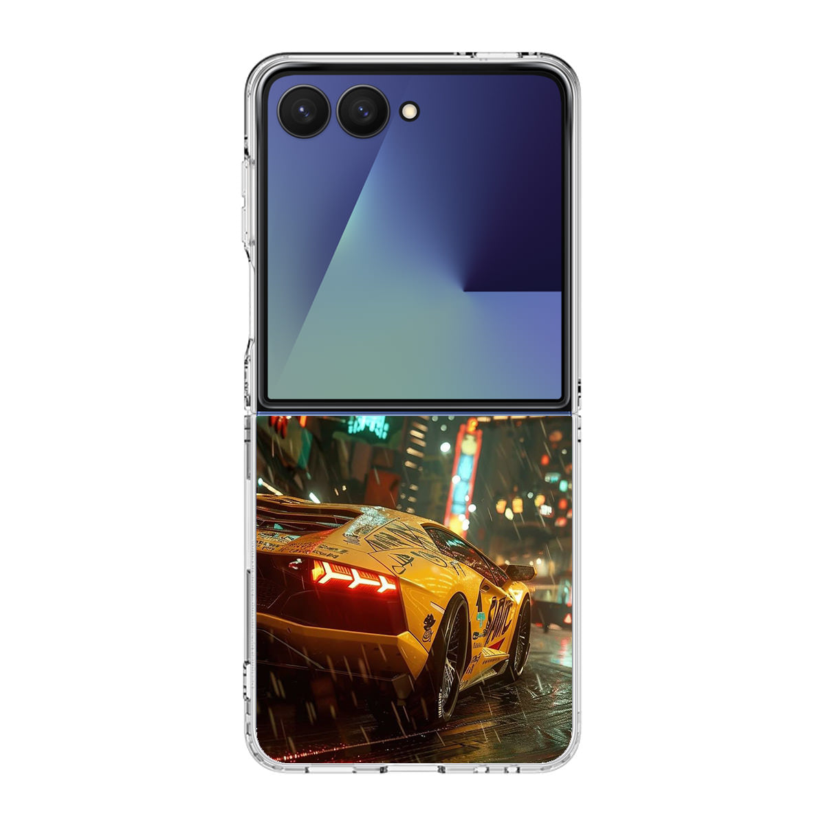Night Drift Thunder Neon Streets Samsung Galaxy Z Flip 7 Case