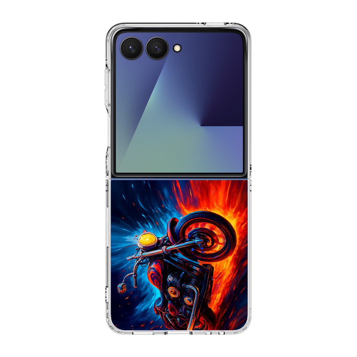 Ride Through Fire and Ice Samsung Galaxy Z Flip 7 Case