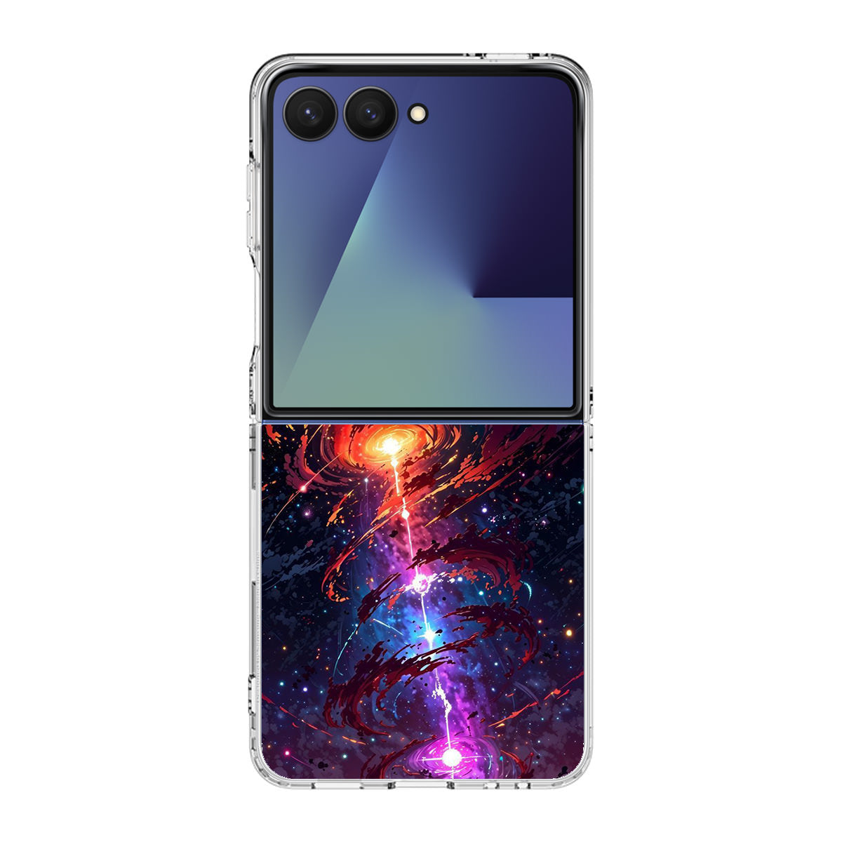 Stargazer at the Axis of Creation Samsung Galaxy Z Flip 7 Case