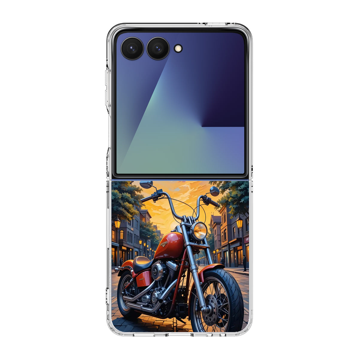 Sunset Thunder Ride Into the Glow Samsung Galaxy Z Flip 7 Case