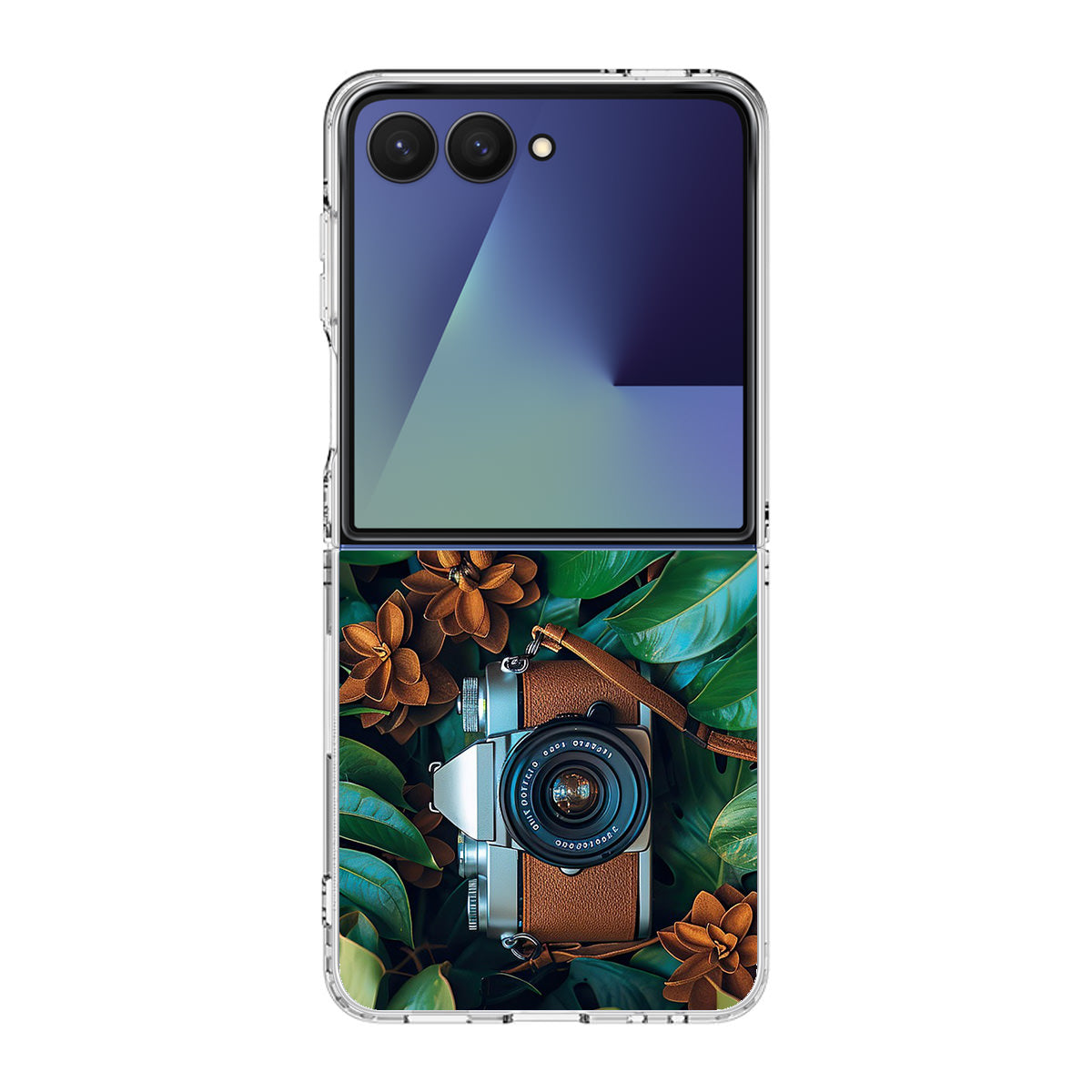The Lens Between Leaves Samsung Galaxy Z Flip 7 Case