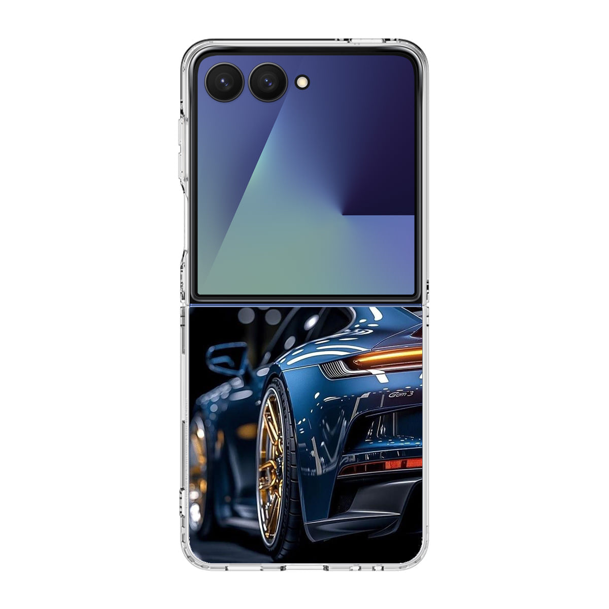 Velvet Thunder Elegance on Wheels Samsung Galaxy Z Flip 7 Case