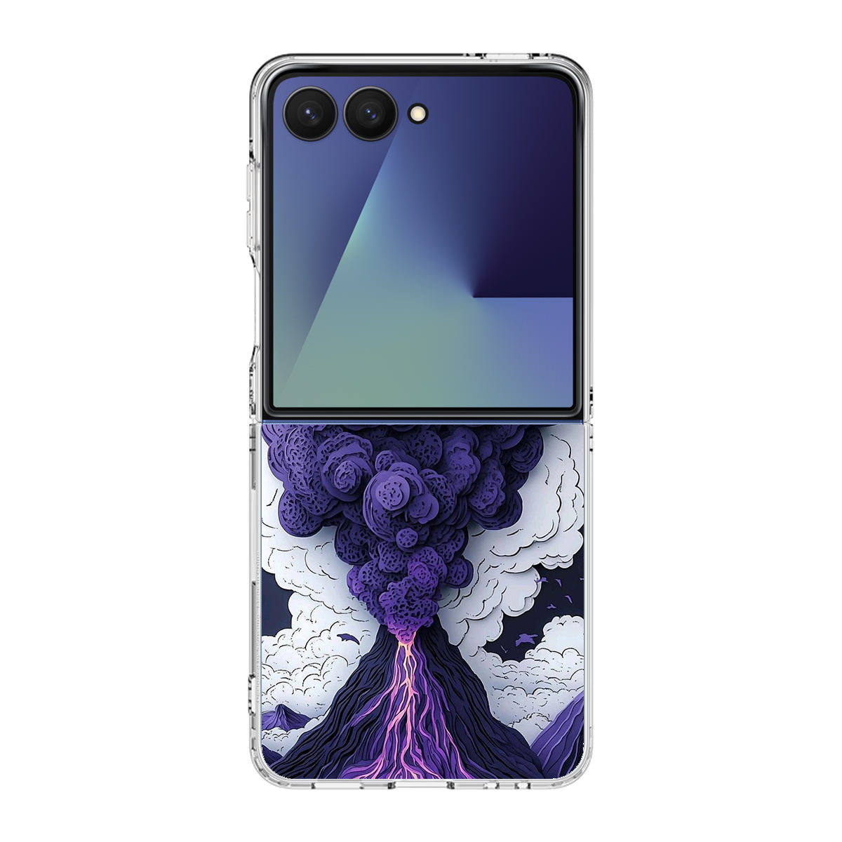 Violet Fury The Awakening Volcano Samsung Galaxy Z Flip 7 Case