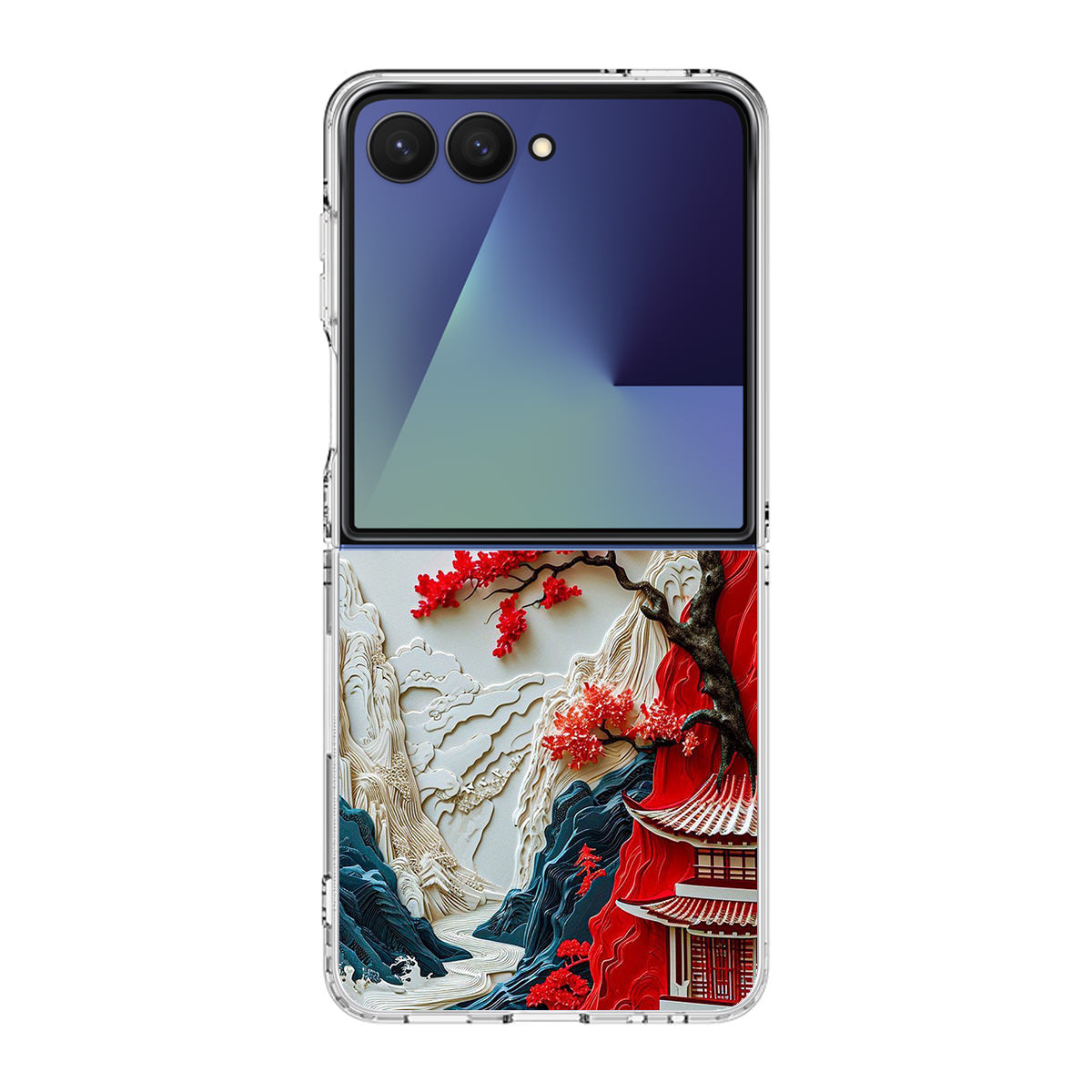 Whispers of the Crimson Zen Samsung Galaxy Z Flip 7 Case
