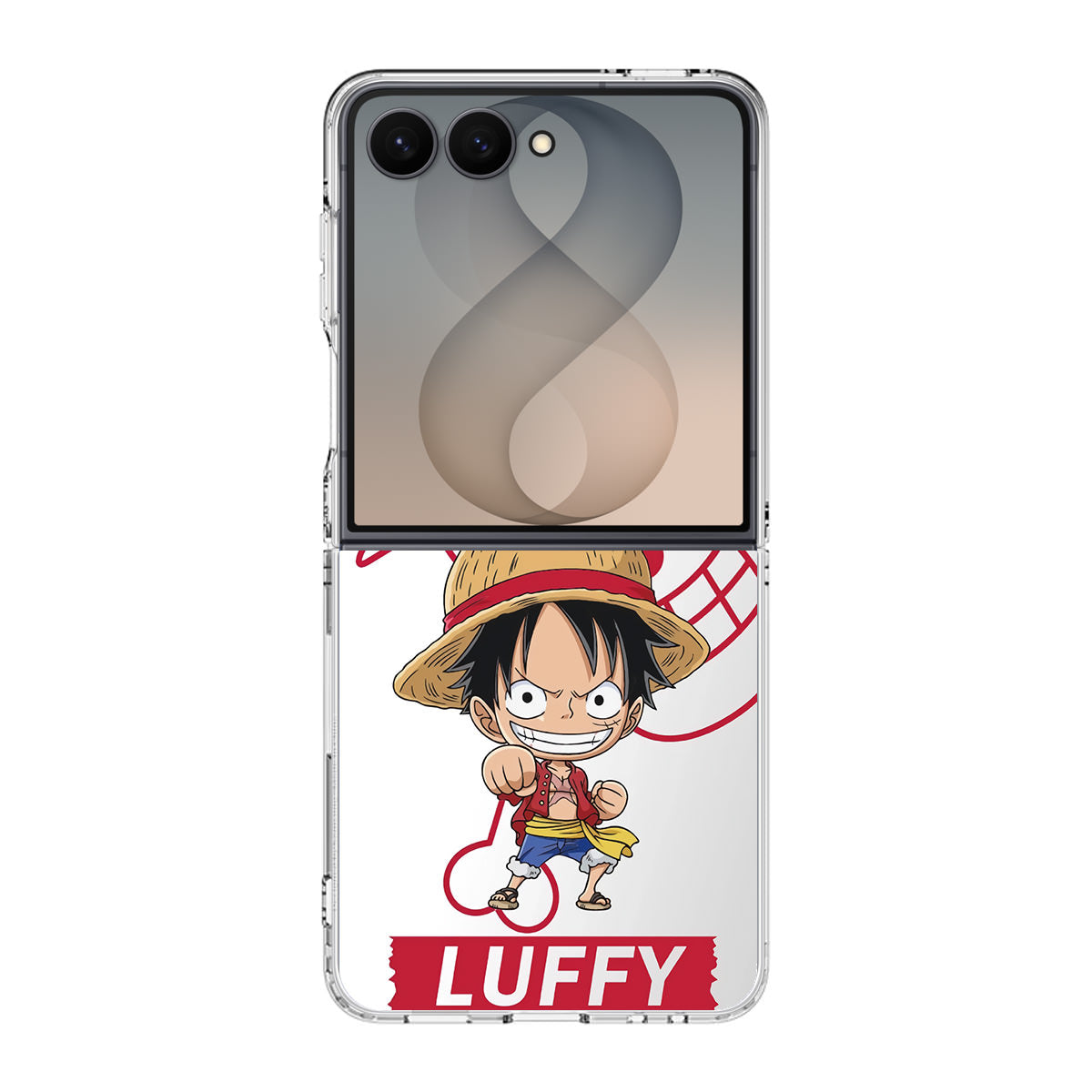 Chibi Luffy Samsung Galaxy Z Flip 8 Case