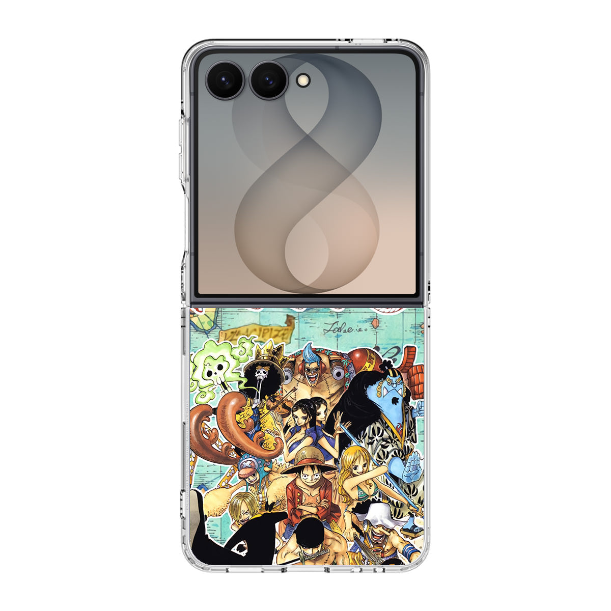 One Piece Comic Straw Hat Pirate Samsung Galaxy Z Flip 8 Case